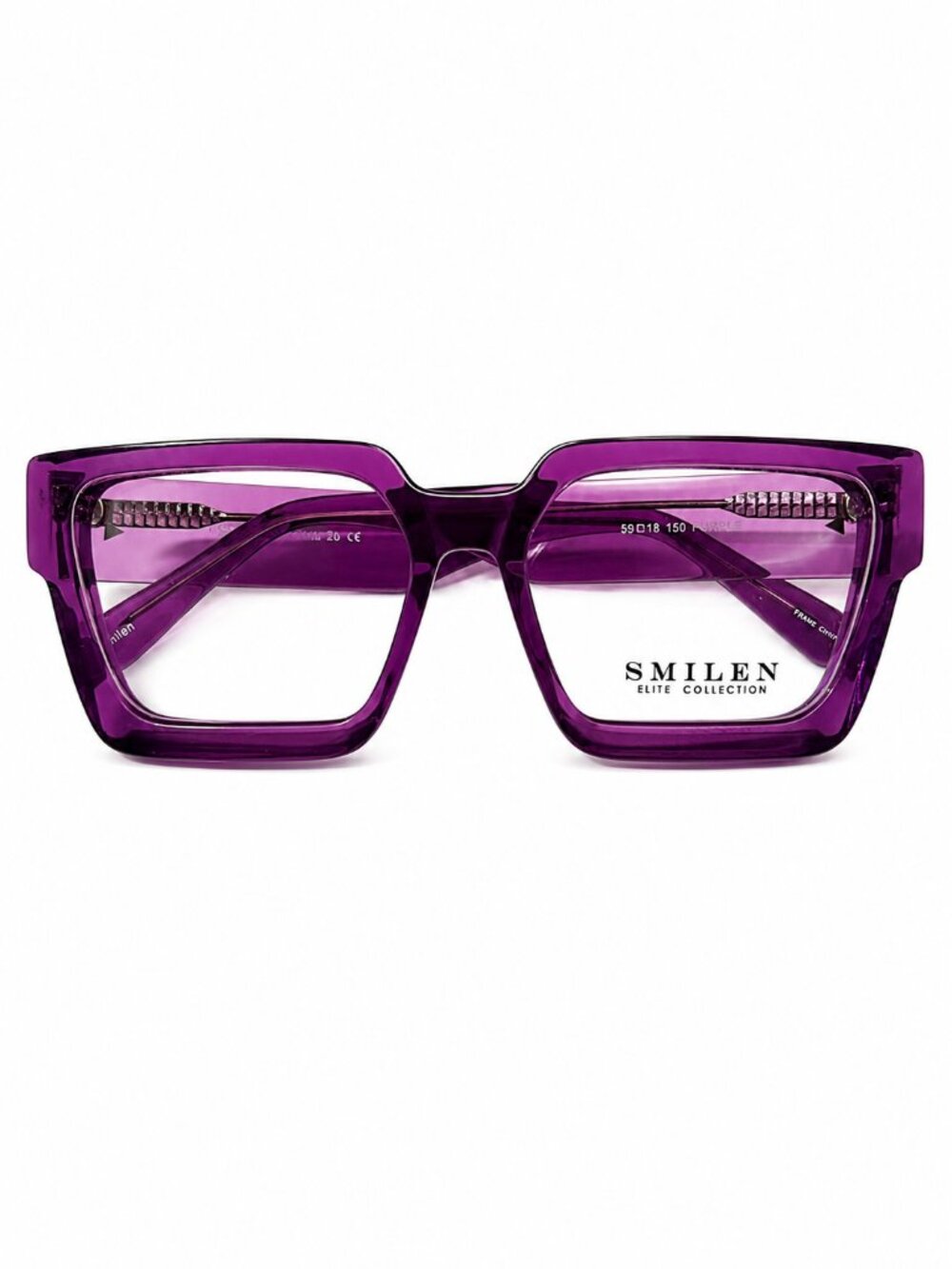 Smilen Elite 28 Purple 59-18-150 Eyeglasses Frames - Picture 2 of 10